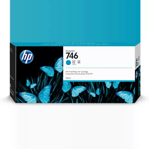 HP P2V80A/746 Ink cartridge cyan 300ml for HP DesignJet Z 6/9+