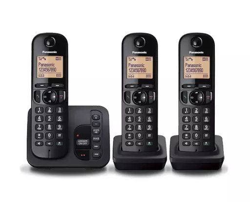 Panasonic KX-TGC223EB telephone DECT telephone Caller ID Black