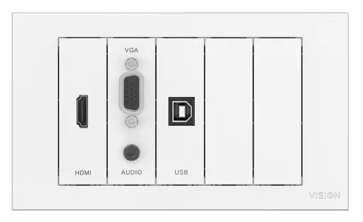 Vision TC3-PK+PK15MCABLES outlet box White