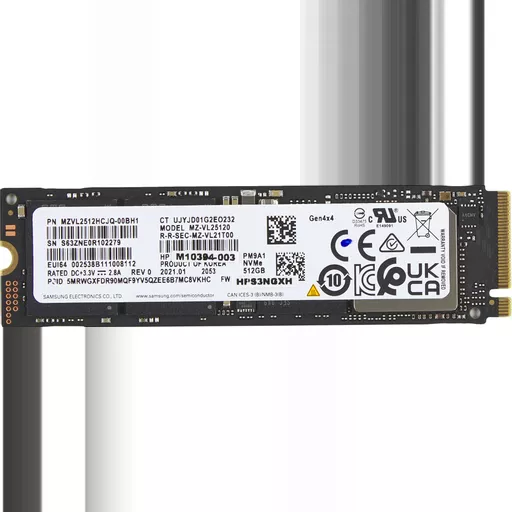 HP 512GB PCIe-4x4 NVMe Solid State Drive