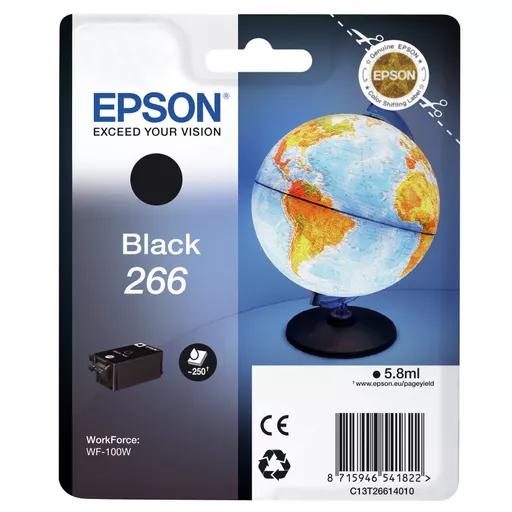 Epson C13T26614010/266 Ink cartridge black, 260 pages 5,8ml for Epson WF-100 W