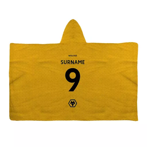 Wolverhampton Wanderers Back of Shirt Adult Hooded Fleece Blanket