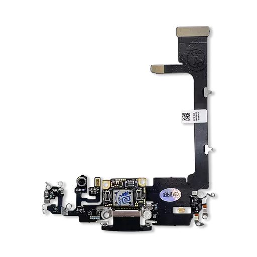 Charging Port Flex Cable (w/ Board) (Black) (CERTIFIED - Aftermarket) - For iPhone 11 Pro