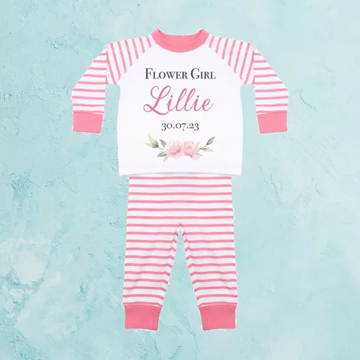 Personalised Flower Girl Pyjamas