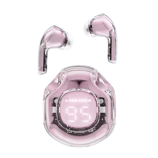 Acefast - T8 - Digital Display True Wireless Earbuds & Charging Case - Lotus Pink