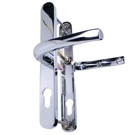 ASEC 92/62 Offset Lever/Lever UPVC Furniture - 240mm Backplate