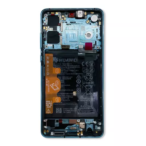 OLED Screen Assembly + Battery (Service Pack) (Aurora Blue) -  Huawei P30 Dual SIM