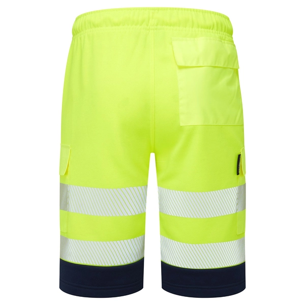 Picture of Supertouch Blue Sphere Essentials Hi-Vis Eco CottonCool Yellow Shorts