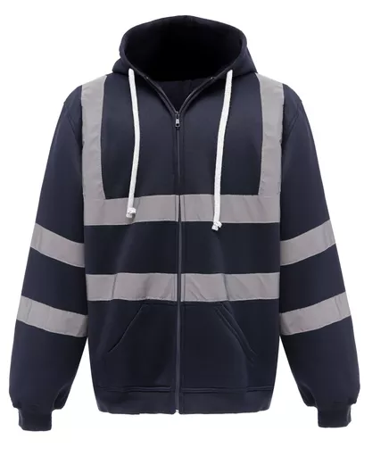 Hi-Vis Zipped Hoodie