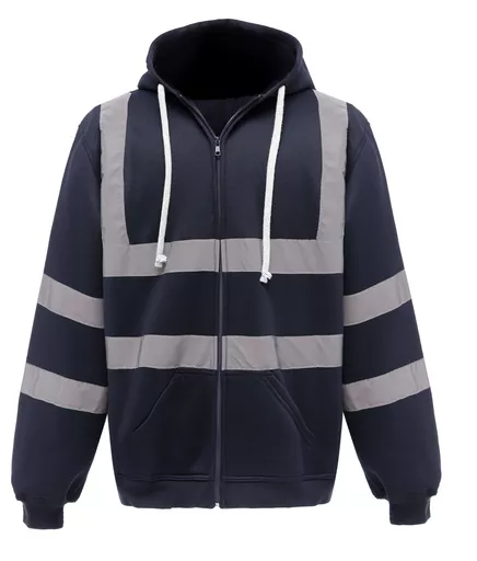 Hi-Vis Zipped Hoodie