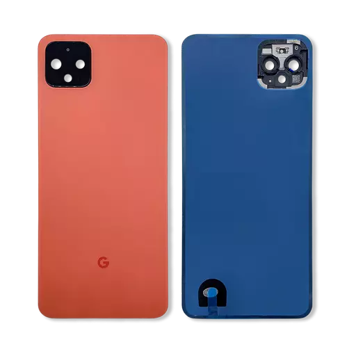 Back Glass w/ Camera Lens (Oh So Orange) (CERTIFIED) - For Google Pixel 4 XL