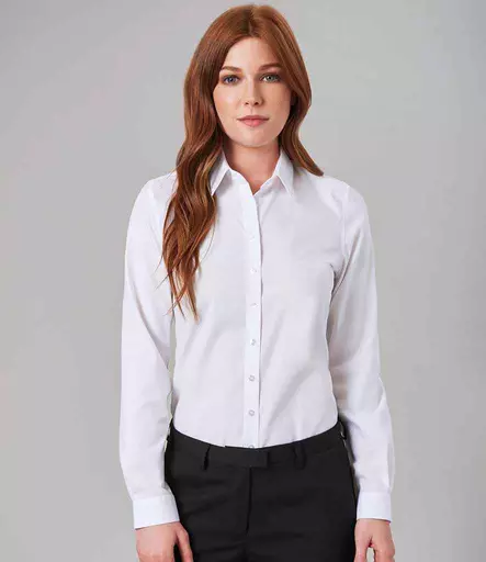 Brook Taverner Ladies Silvi Fitted Long Sleeve Blouse