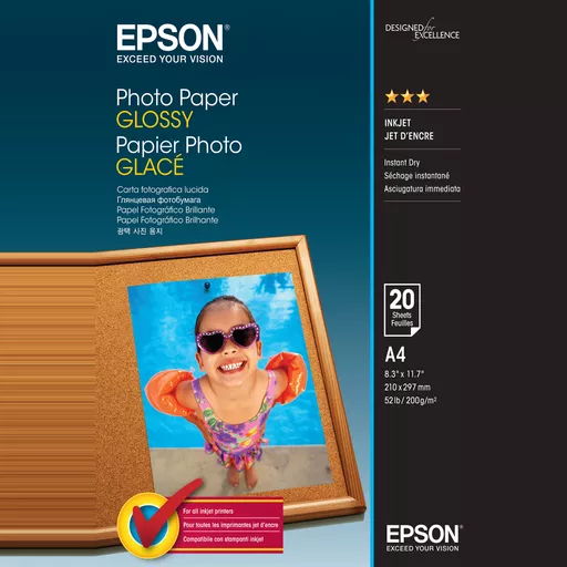 Epson Photo Paper Glossy - A4 - 20 sheets