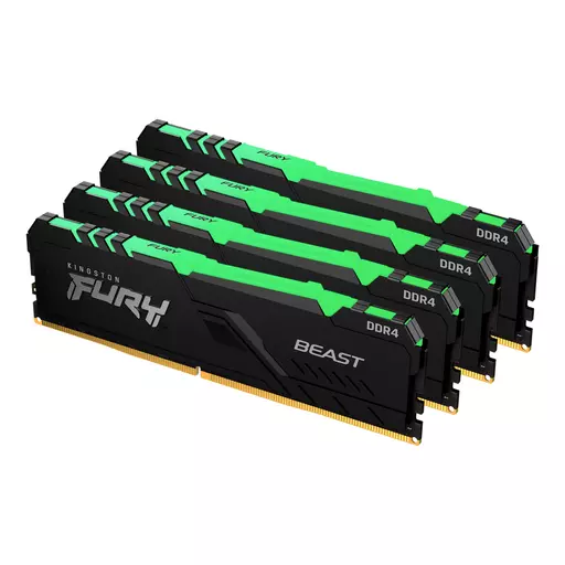 Kingston Technology FURY Beast RGB memory module 64 GB 4 x 16 GB DDR4 3200 MHz