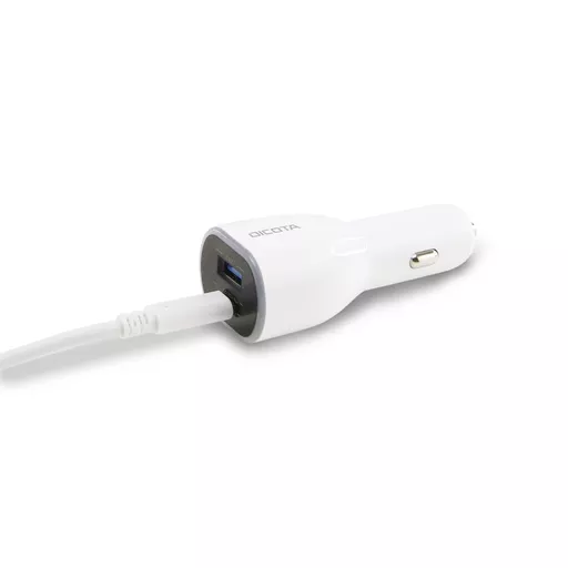 DICOTA D31932 mobile device charger Laptop, Smartphone, Tablet White Cigar lighter Auto