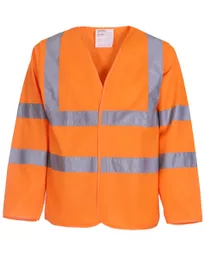 Hi-Vis Long Sleeve Waistcoat