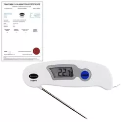 Probe Thermometer, Temperature ranges from -50 to +250°C, Brannan Pre-Calibrated Folding Probe