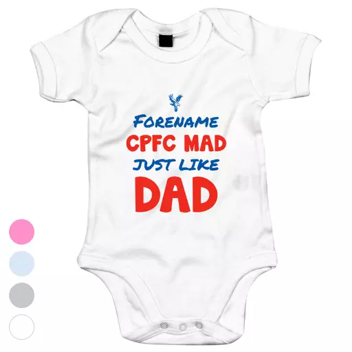 Crystal Palace Mad Like Dad Baby Bodysuit