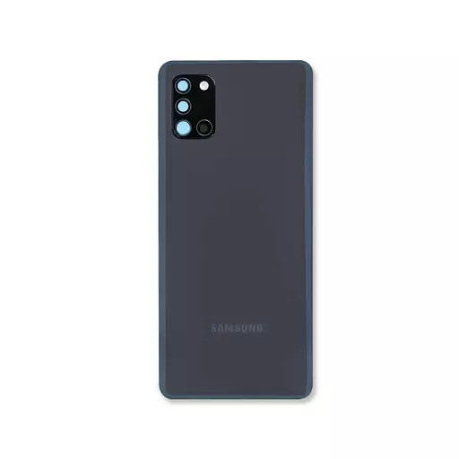 Back Cover w/ Camera Lens (Service Pack) (Black) - For Galaxy A31 (A315)