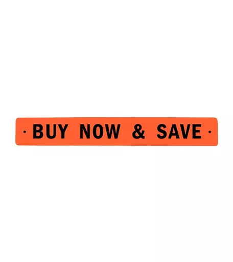 'Buy Now & Save' Horizontal Sale Banner - 760mm x 125mm