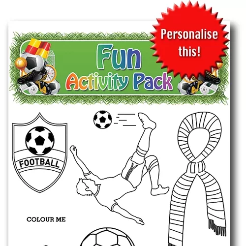 FOOTBALL FUN ACTIVITY Pack - Pack of 100 - MP2693