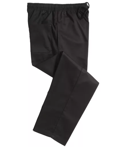 Unisex Elasticated Black Trouser