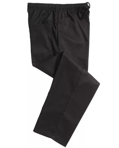 Unisex Elasticated Black Trouser