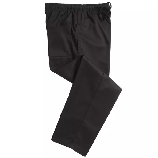 Unisex Elasticated Black Trouser