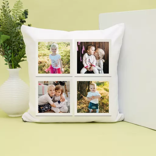 Personalised 4 Photo Cushion