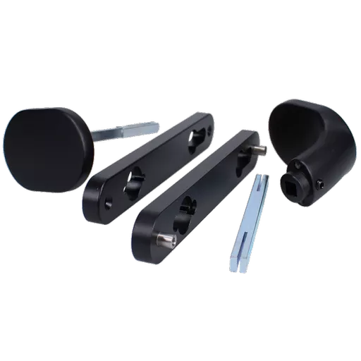 LOCINOX 3006PAD Gate Handle Set With Fixed And/Or Rotating Function