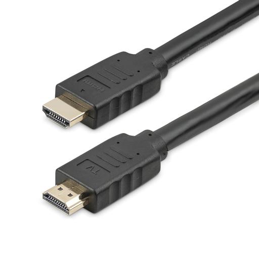 StarTech.com 50ft (15m) HDMI 2.0 Cable - 4K 60Hz Active HDMI Cable - CL2 Rated for In Wall Installation - Long Durable High Speed UHD HDMI Cable - ARC, HDR, 18Gbps - Male to Male Cord - Black