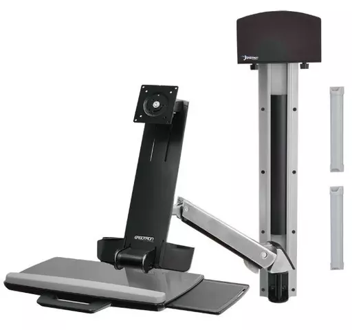 Ergotron StyleView Sit-Stand Combo System 61 cm (24") Aluminium