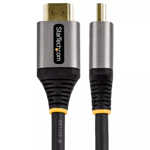 StarTech.com 10ft (3m) HDMI 2.1 Cable 8K - Certified Ultra High Speed HDMI Cable 48Gbps - 8K 60Hz/4K 120Hz HDR10+ eARC - Ultra HD 8K HDMI Cable - Monitor/TV/Display - Flexible TPE Jacket