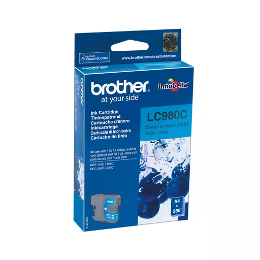 Brother LC-980C Ink cartridge cyan, 260 pages ISO/IEC 24711 5.5ml for Brother DCP 145 C