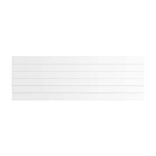 Flat Cover Plate with Lines 600 x 1800 Gloss White
