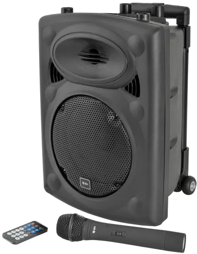QTX QR8PA Portable PA speaker with TWS + UHF Microphone