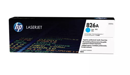 HP CF311A/826A Toner cyan, 31.5K pages/5% for HP Color LaserJet M 855