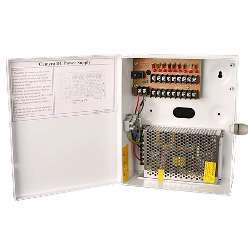 HAYDON MARKETING CCTV Boxed Power Supply 16 Way Multi Output 12VDC Max Output 20 Amp