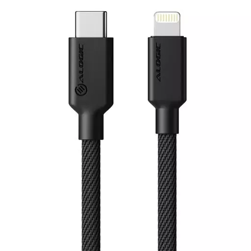 ALOGIC ELPC8P01-BK mobile phone cable Black 1 m USB C Lightning