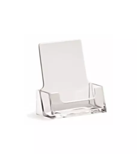 Clear Acrylic Portrait Business Card Stand