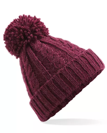 Cable Knit Melange Beanie