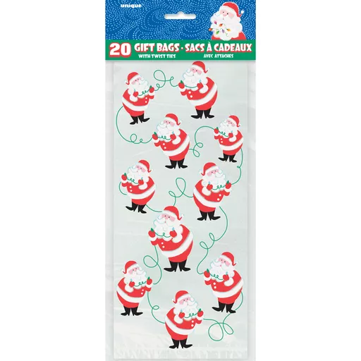 Cello Bag - Twinkle Santa - Pack of 20