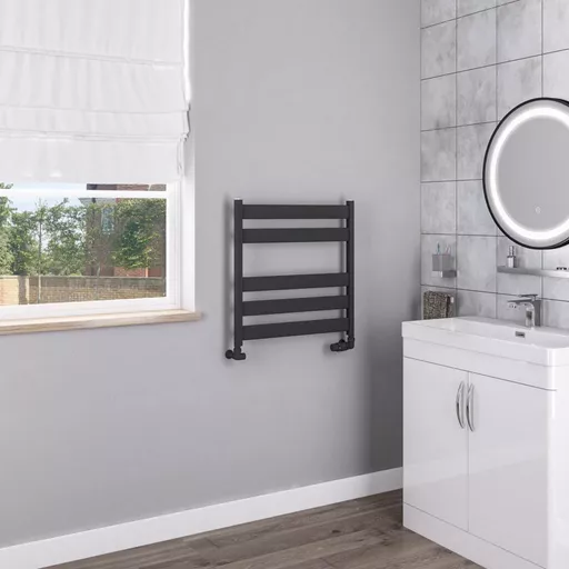 Pelago Aluminium Towel Rail 600x600mm Matt Anthracite