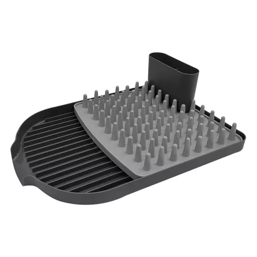 Plastic Dish Rack with Cutlery