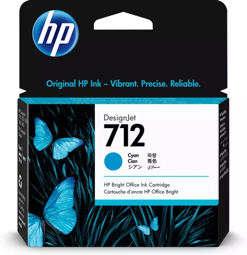 HP 3ED67A/712 Ink cartridge cyan 29ml for HP DesignJet T 200