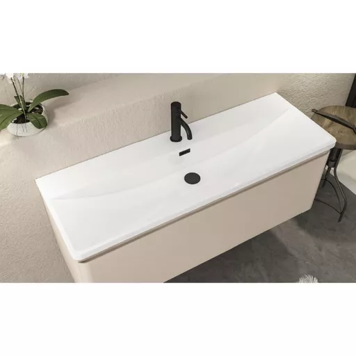 Grovely 120cm polymarble basin White