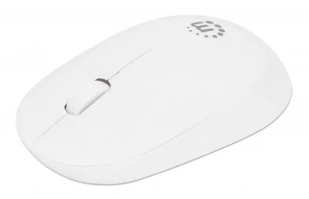 Manhattan Performance III Wireless Mouse, White, 1000dpi, 2.4Ghz (up to 10m), USB, Optical, Ambidextrous, Three Button with Scroll Wheel, USB nano receiver, AA battery (not included), Low friction base, Three Year Warranty, Retail Box