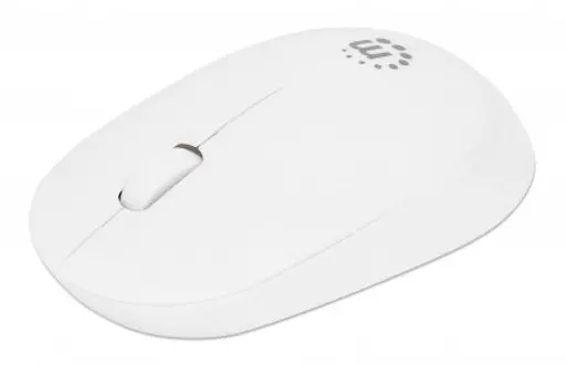 Manhattan Performance III Wireless Mouse, White, 1000dpi, 2.4Ghz (up to 10m), USB, Optical, Ambidextrous, Three Button with Scroll Wheel, USB nano receiver, AA battery (not included), Low friction base, Three Year Warranty, Retail Box