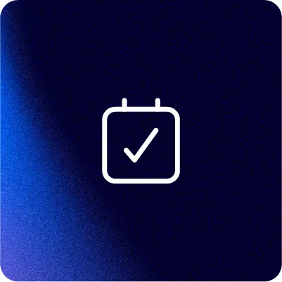 Gradient background with checklist icon