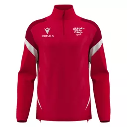 Abingdon&WitneyCollege_Sport_HollowQuarterZip_RedWhite_Front.png